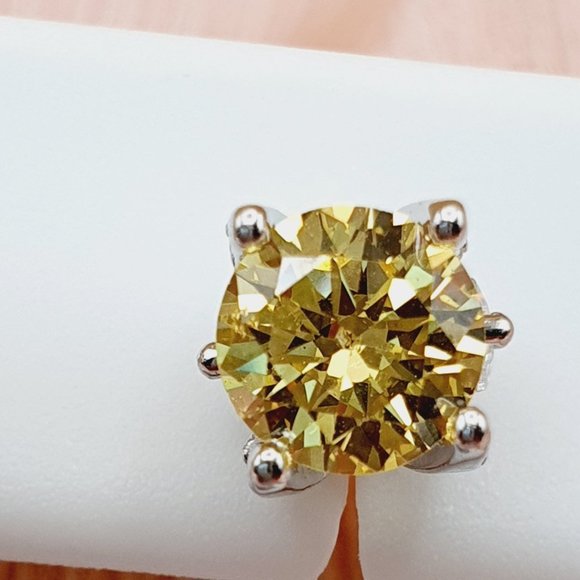 "Birthstone S925 Sterling Silver CZ Stud Earrings for Women/Girl, US1925… - Picture 10 of 12